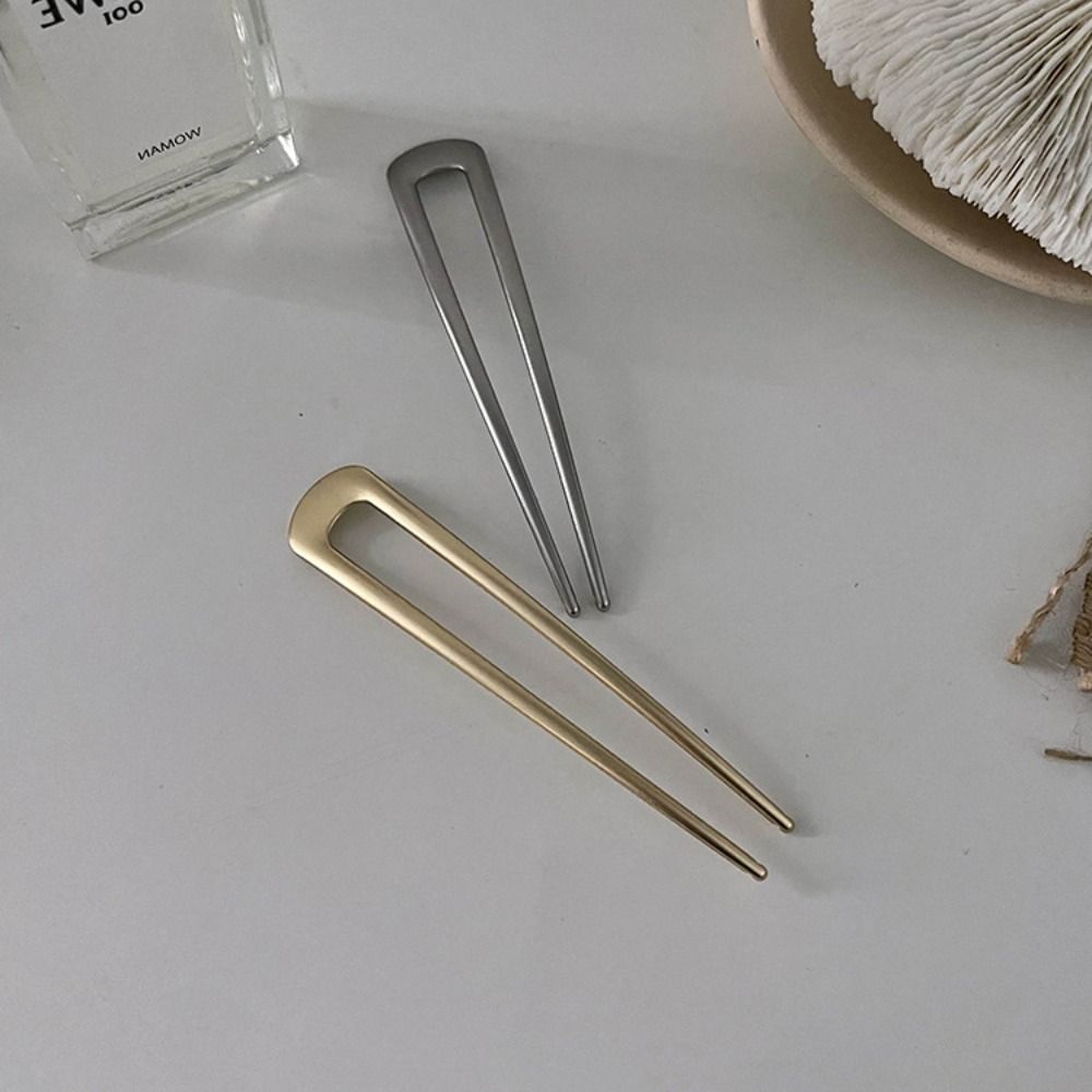 Metal U Shape Barrettes Electroplate Chinese Hair Pin High Quality Hair Clip  Hair Accessory