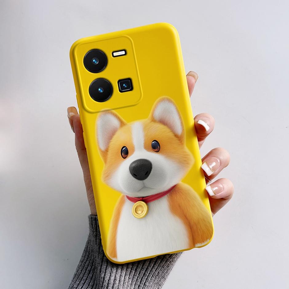 For vivo Y35 4G Protective Case For vivo Y35 4G Fashion Cartoon Phone Cases For vivo Y35 4G Beautiful Painting Back Cover Coque