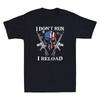I Don't Run I Reload Gun Rights AR-15 Skull American Flag Vintage Men's T-Shirt
