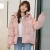 Down Cotton Jacket Coat Women Short Puffer Parka Winter Cotton Coat Student Outwear Casual Warm Hooded Padded Coat Tops