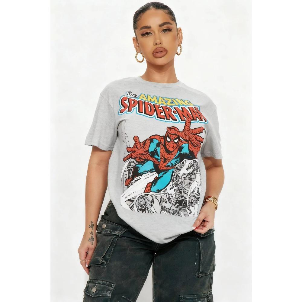 Unisex Summer Oversized SpiderUnisex Graphic T Shirt Women Unisex Cotton Short Sleeve Tee Streetwear Fashion New Casual Tops