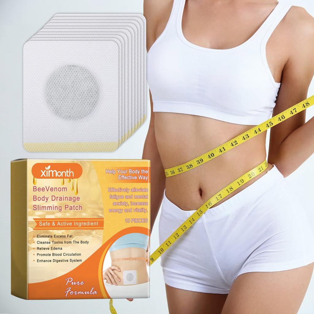 Bee Patch, Body Shaping Patch, Bee Lymphatic Drainage Patch, Bee Drainage Patch For Men And Women,10pcs