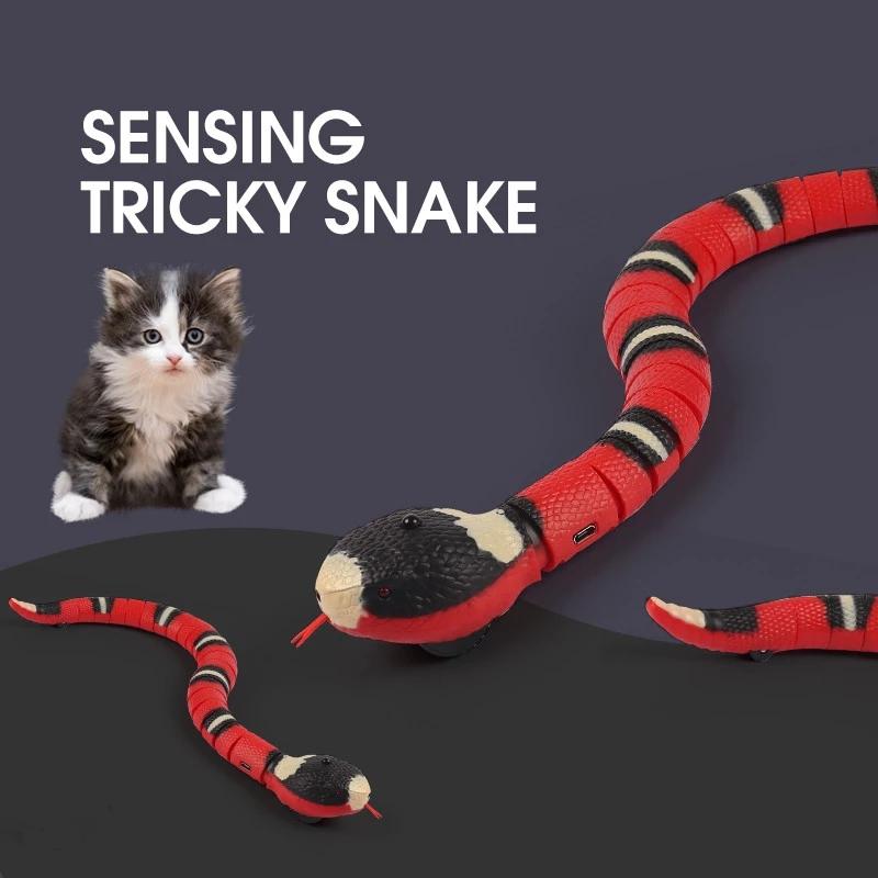 USB Smart Sensing Snake Cat Toy
