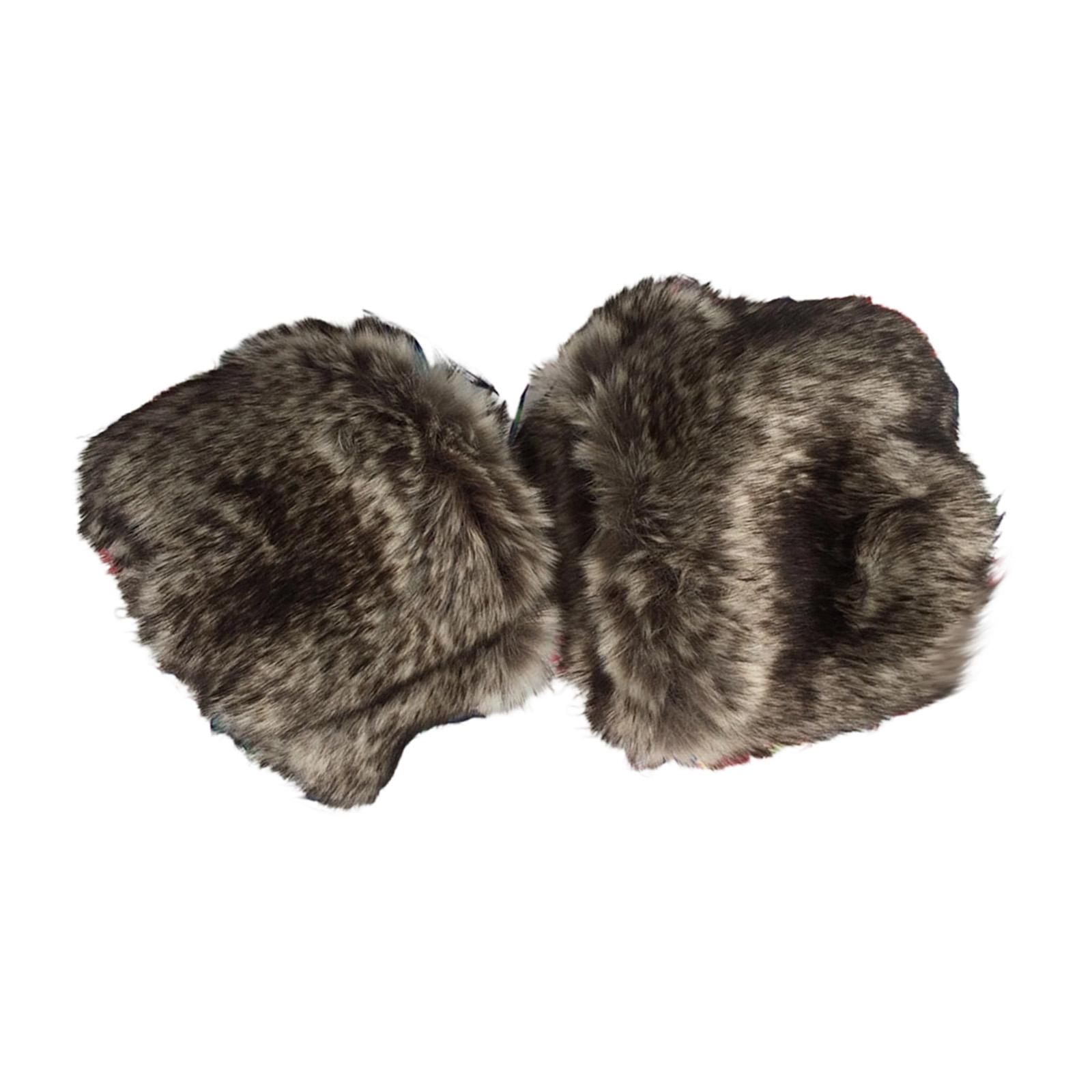 

Плюшевый браслет на запястье, Мягкие плюшевые кольца-манжеты на запястье, Зимние нарукавники One Size