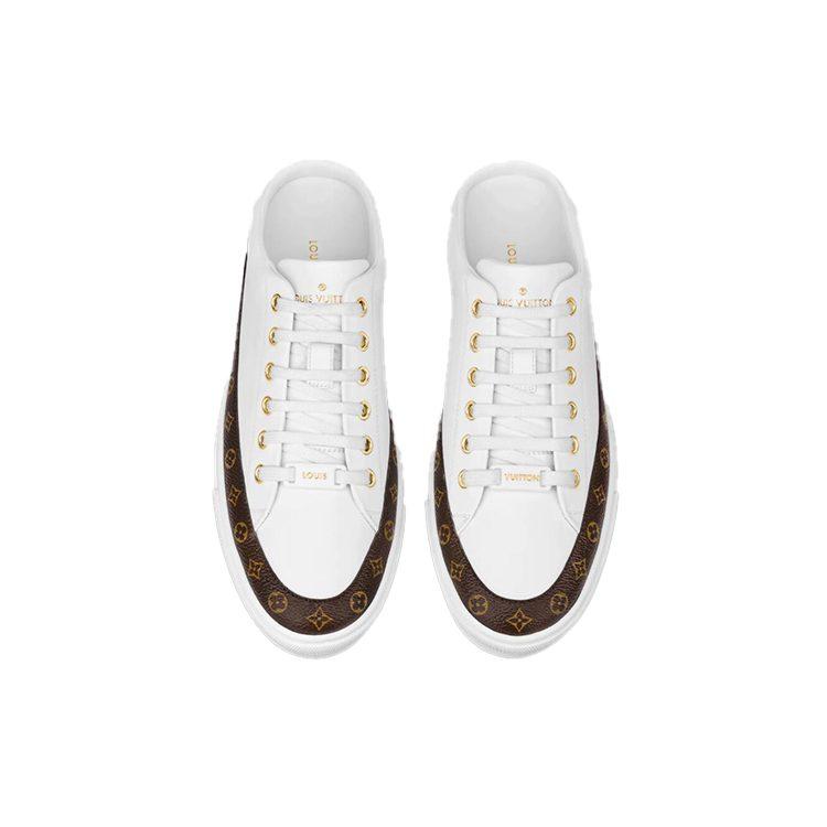 Louis Vuitton Stellar Mules 'White Brown' Women's 1A8NEB