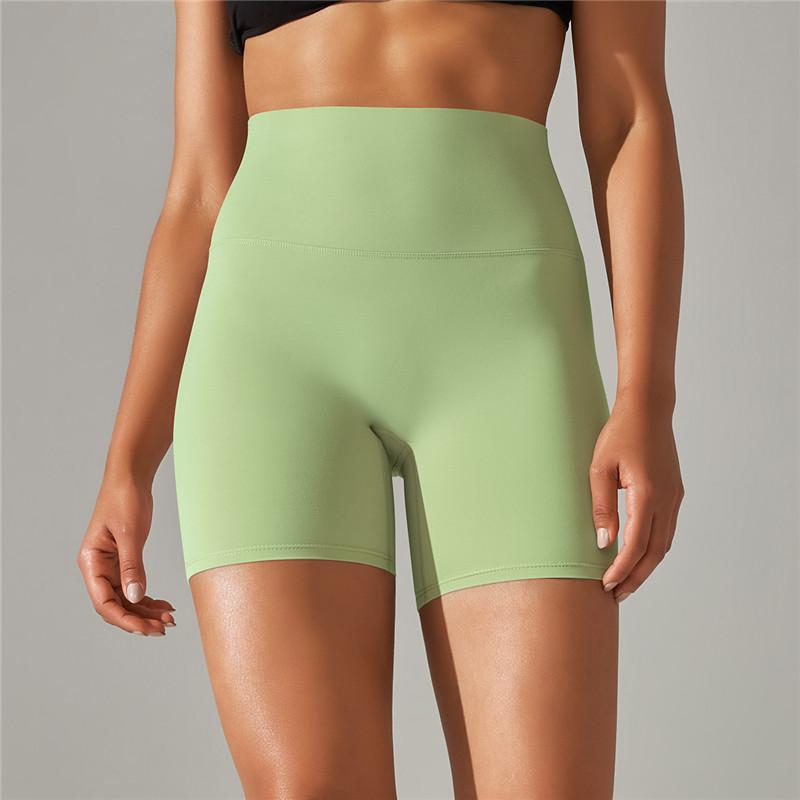 Auroth Sexy Elastic Yoga Shorts Women Biker Sports Shorts High Waist Fitness Workout Shorts