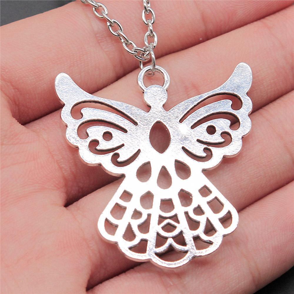 45cm Oder 70cm Lange Kette Halskette Flügel Engel Hochzeitsschmuck Zubehör QN003