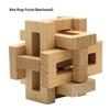 Beechwood Kongming Lock & Luban Puzzle Set for Kids - Wooden Mortise and Tenon Toy