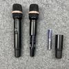 KTV U-Band Wireless Dual Microphone Set for Stage and Conference, featuring Lavalier and Headset Options.