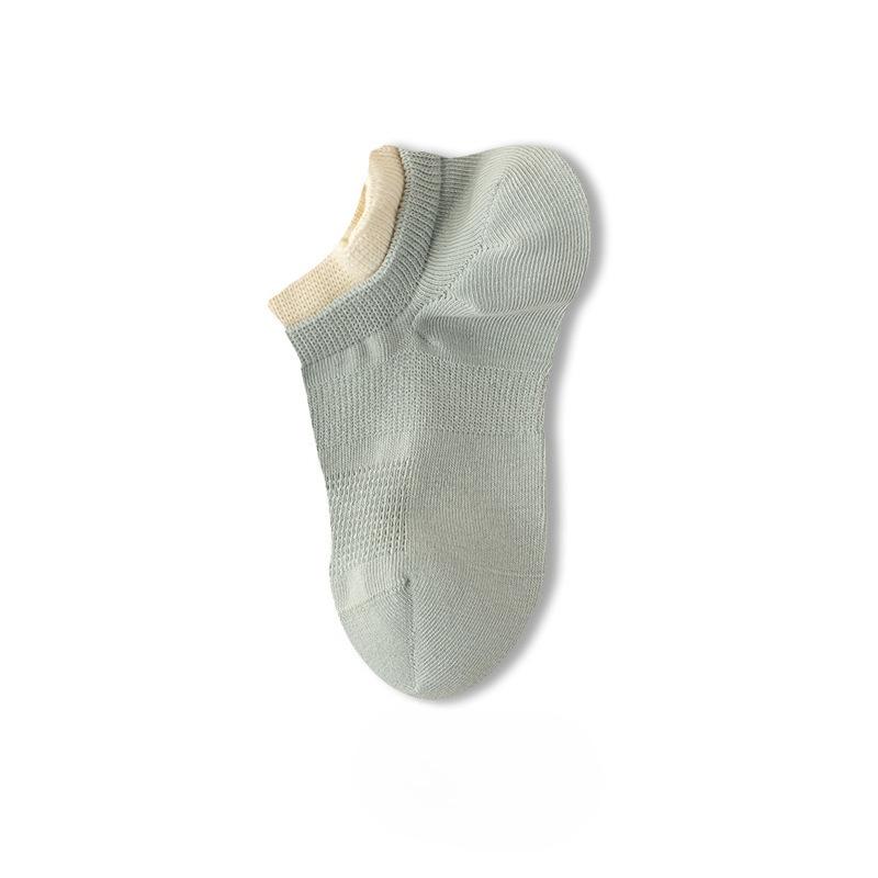 

Бесшовные носки-следки для женщин, противоскользящие и не спадающие, и невидимые короткие носки с низким вырезом, тонкие сетчатые носки с двойным вырезом 1 pair