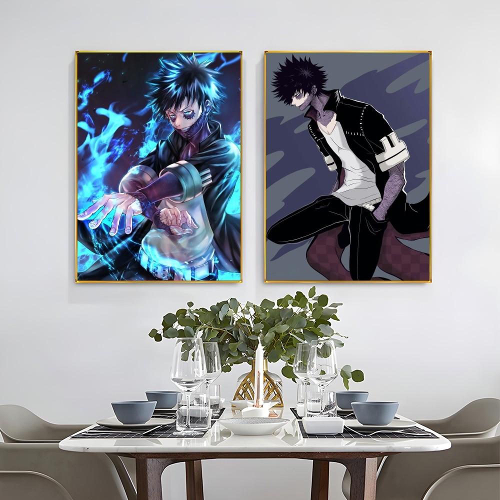 1PC My Hero Academia Dabi Poster Self-adhesive Art Waterproof Paper Sticker Coffee House Bar Room Wall Decor