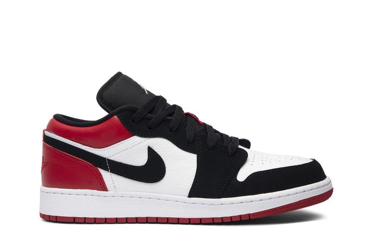 Kids' Sneakers Jordan 1 Low Black Toe (2019) (GS) White/Black-Gym Red
