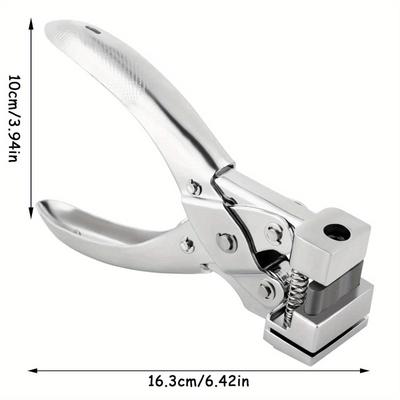 T Slot Shape Hole Punch Heavy Duty Tag Punches for Paper Crafts Handheld Earring Hole Punch Badge Hole Punch for ID Card Hard Pl