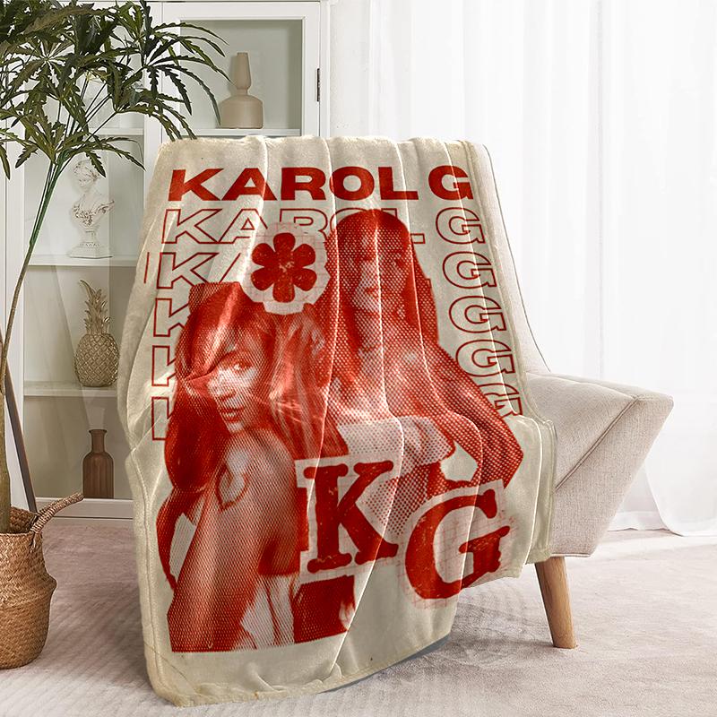 Karol G Print Blanket - Soft & Comfortable, for Bedroom, Travel, Sofa, Home Decoration - Birthday Christmas Gift for Friend
