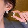 Elegant Pearl Drop Earrings: High-End Fashionable, Versatile for Autumn/Winter