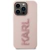 Karl Lagerfeld KLHCP15X3DMBKCP iPhone 15 Pro Max 6.7" Pink Hardcase 3D Rubber Glitter Logo