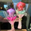 10pcs Colorful Heart Bouquet Foil Balloon Thickened Flower Balloons  Valentine's Day