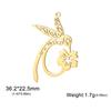 My Shape 5 pcs Phoenix Pendants Hummingbird Fire Birds Stainless Steel Charms for Necklace Earrings Keychains DIY Jewelry Making