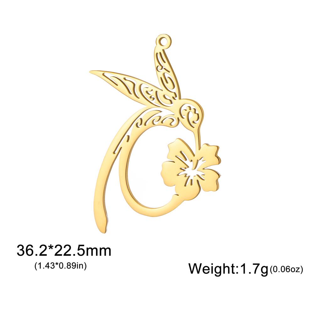 

My Shape 5 pcs Phoenix Pendants Hummingbird Fire Birds Stainless Steel Charms for Necklace Earrings Keychains DIY Jewelry Making