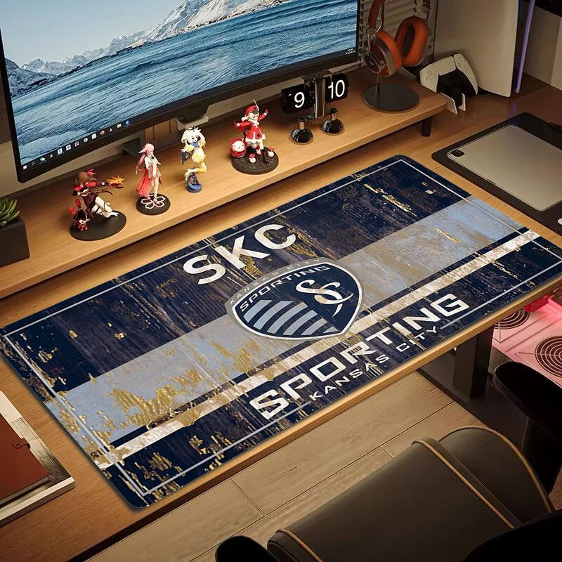 Sporting Kansas City Large Size Mouse Pad Large Gaming Table Cushion Non-slip Laptop Tablet Big Mousepad XXL Mat Mini PC Playmat With Lock edge