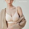 Seamless Maternity Bra with Double Front Clasp High Elasticity Push-up and Nursing Support