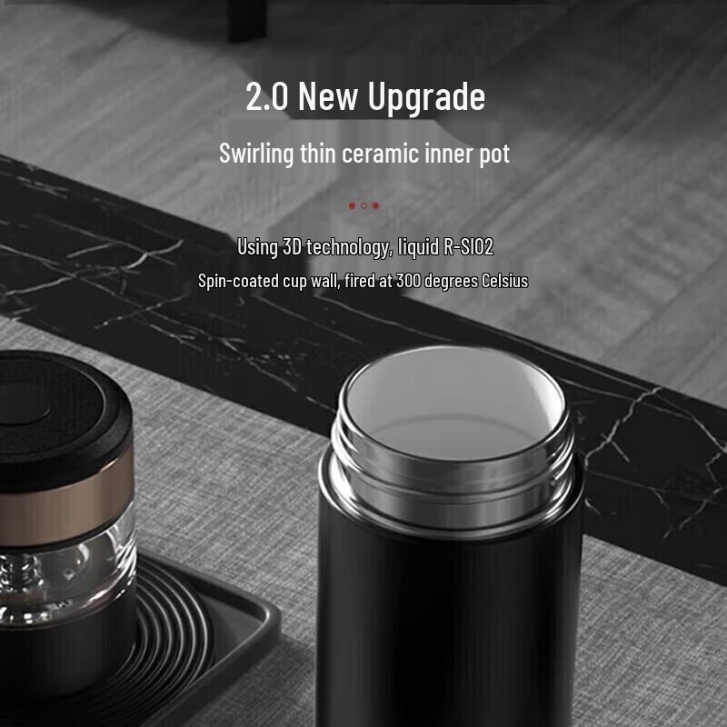 Termic Portable Vacuum Flask with Silver Tea Infuser