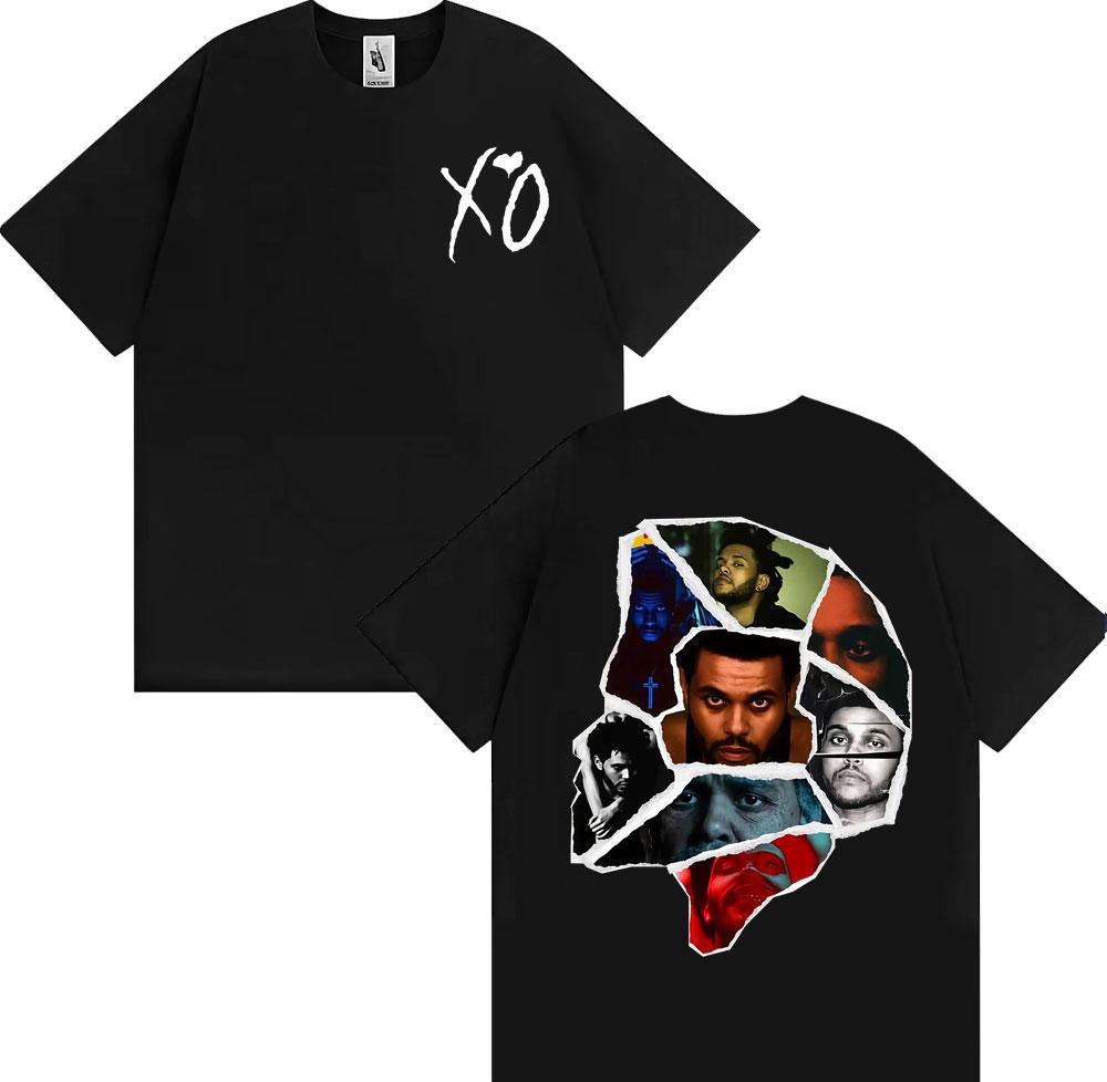 The Weeknd After Hours Til Dawn Album Cover Tshirts Unisex Women Harajuku Hip Hop High Street T Shirt Casual ONeck Cotton Tshirt