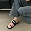The Years Are Quiet! Fairy Wind 2025 Summer New Soft Bottom Flat Heel One Pedal Comfortable Slippers Woman