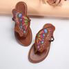 Stylish Women's Butterfly Print Slide Sandals | Faux Cover Upper & Rubber Sole | Versatile All-Season Footwear | Fashionable Clip Toe, Slip-On Flats