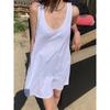 Extra Large Size 150.00kg Sexy Low-Cut Sling Vest Skirt Women's Chubby Girl All-Matching Loose Casual Dress Summer 2
