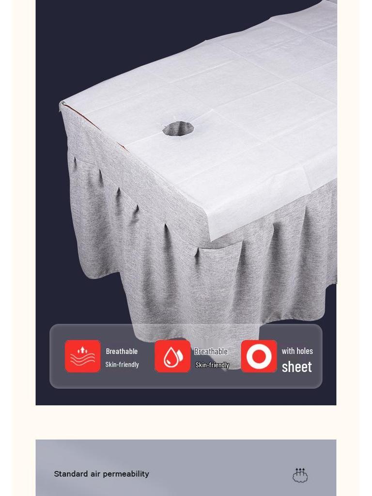 Waterproof, Oil-Proof Disposable Beauty Salon Bed Sheets with Hole - 100 Breathable Isolation Pads.