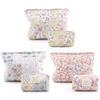 2Pcs Quilted Makeup Bag Travel Toiletry Bag Cute Makeup Organizer Bag Soft Skincare Holder Bag Padded Makeup Storage Bag