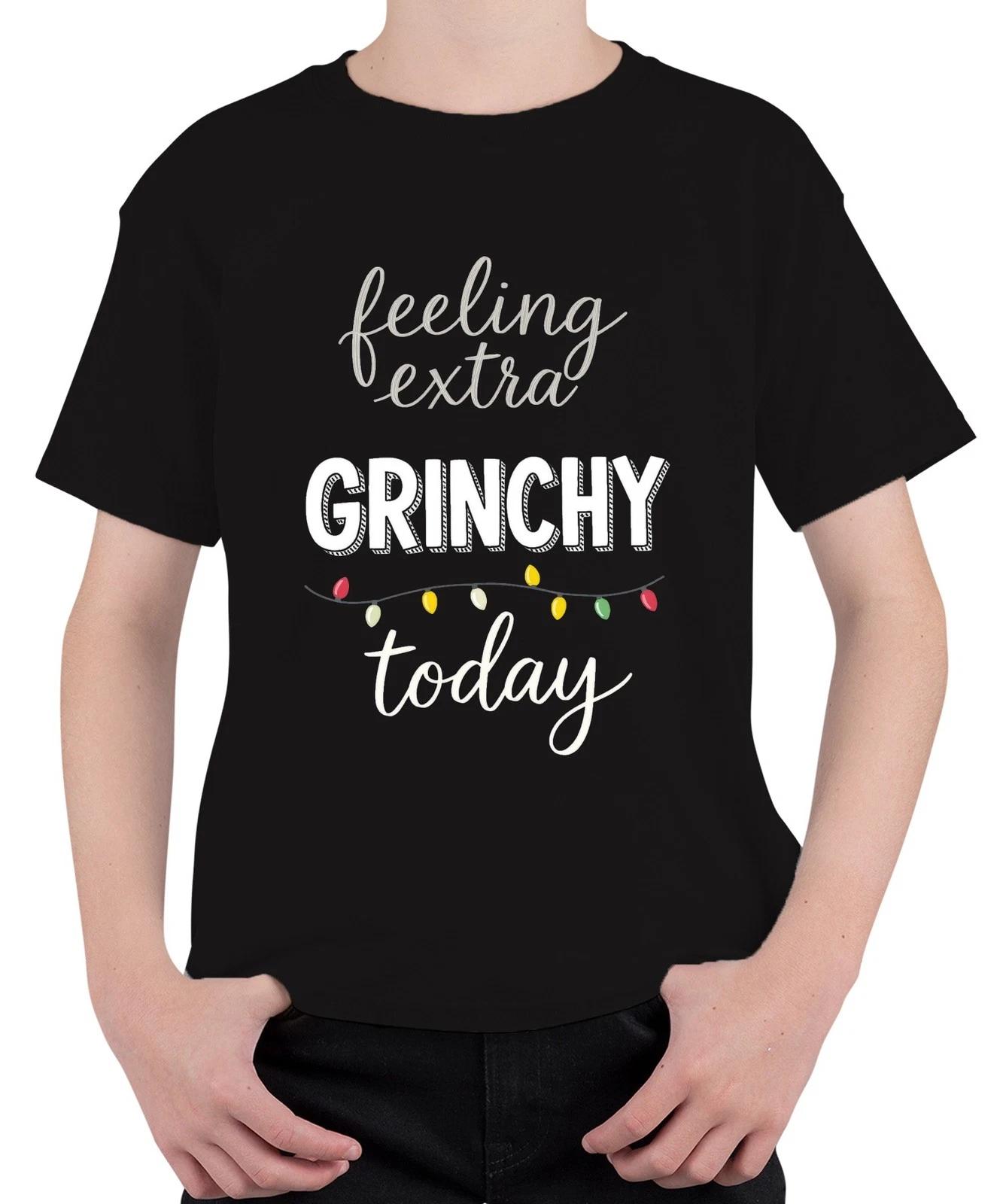 feeling extra GRINCHY today Weihnachten Grinch sarkastisch lustig Unisex Kinder XL