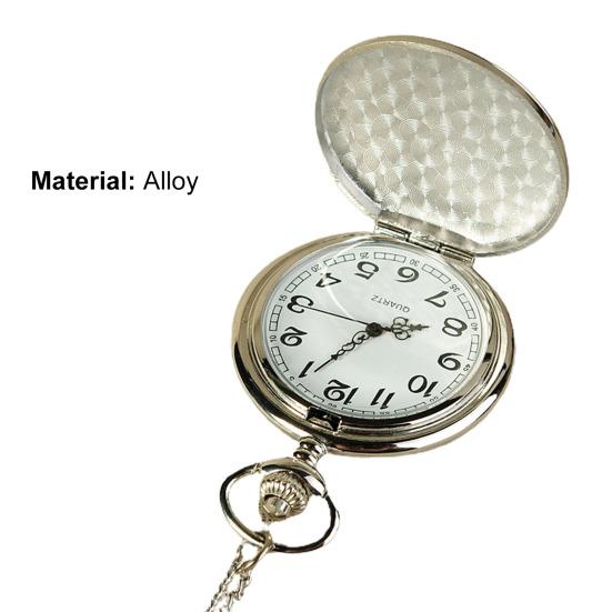 Pocket Watch Accurate Quartz Movement Punk Hanging Chain All Match Quartz Watch for Daily Life