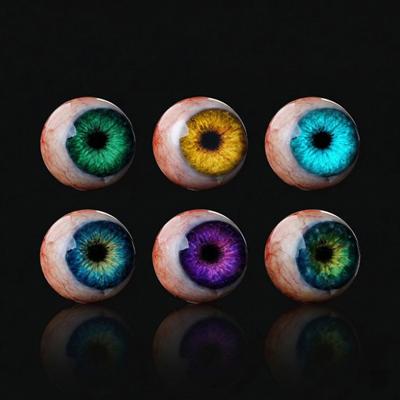 Realistische gotische Augapfel-Dekoration, 2D-Tischdekoration mit Ständer, Horror-Geschenk für Liebhaber düsterer Fantasy-Kunst, Halloween-Dekoration