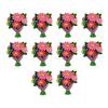 10pcs 3D Colorful Flat Back Stones Flat Back Scrapbook Figurines Craft Charms  Hair Accessory Making
