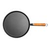 Thick Cast Iron Non-Stick Flat Bottom Grill Pan for Steak, Pancakes, Eggs, and Outdoor BBQs