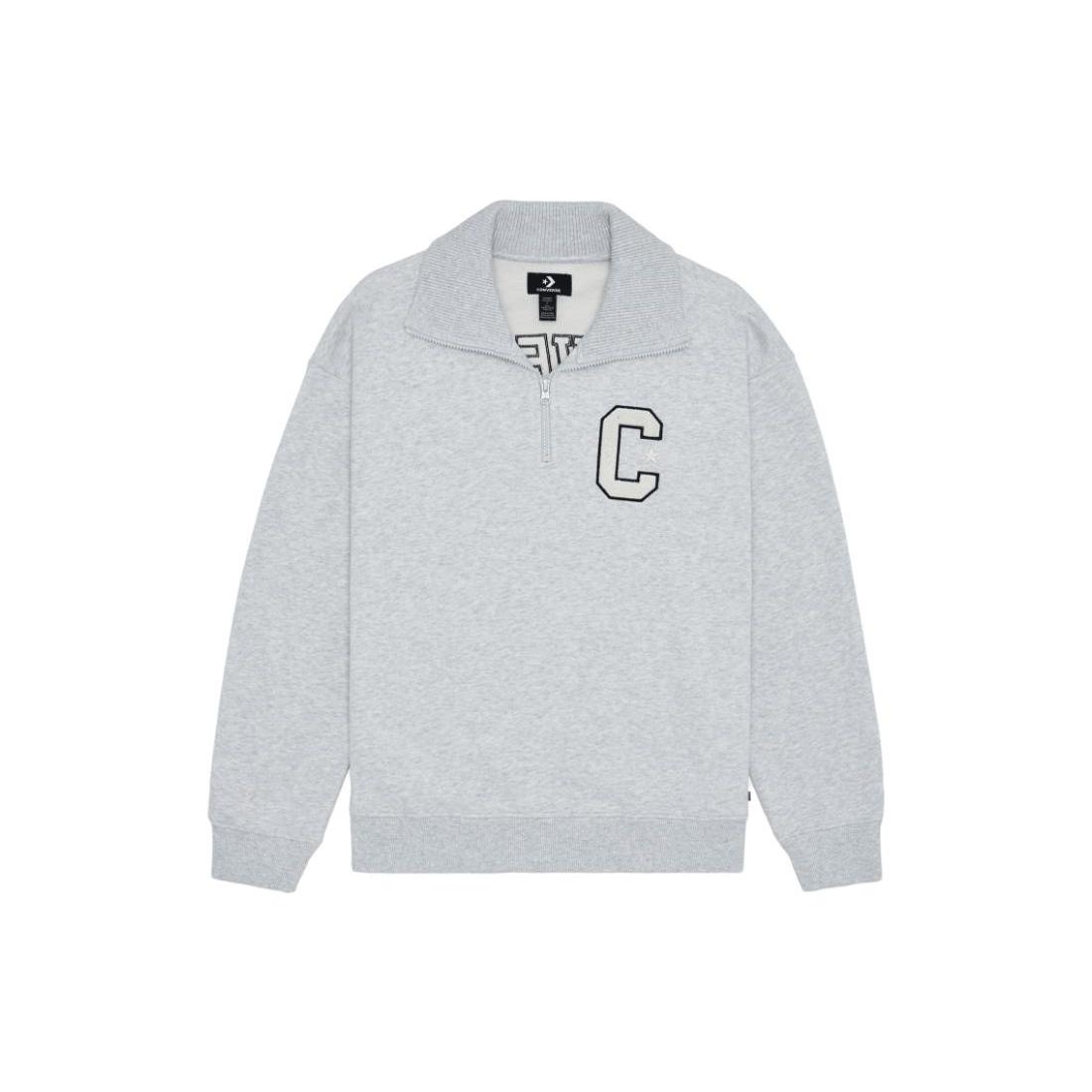 Converse Essentials Sweatshirt Asia Sizing Grey Men s 10026553-A03 S