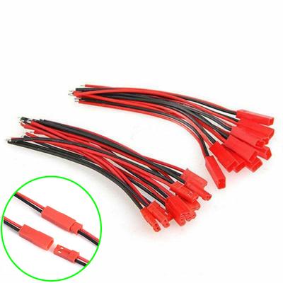 20 Stück 100 mm männlich weiblich 2-poliger JST-Stecker-Anschlusskabel für Batterie
