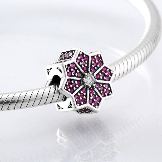 Perles fines en argent sterling 925 de forme ronde La famille est là où l'amour grandit Perles fines à faire soi-même adaptées aux bracelets à breloques originaux Fabrication de bijoux