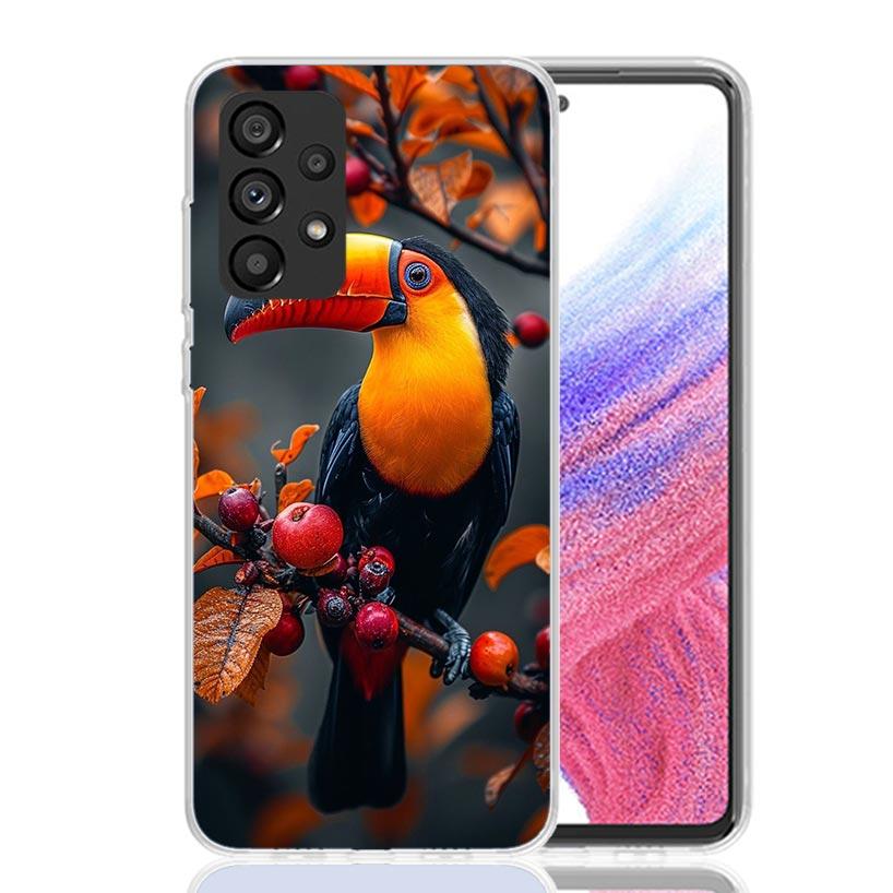 Tropical Toucan Phone Case For Samsung Galaxy A17 A16 A14 A15 A13 A57 A56 A54 A55 A53 A37 A36 A34 A35 A33 A26 A24 A25 A23 Galaxy