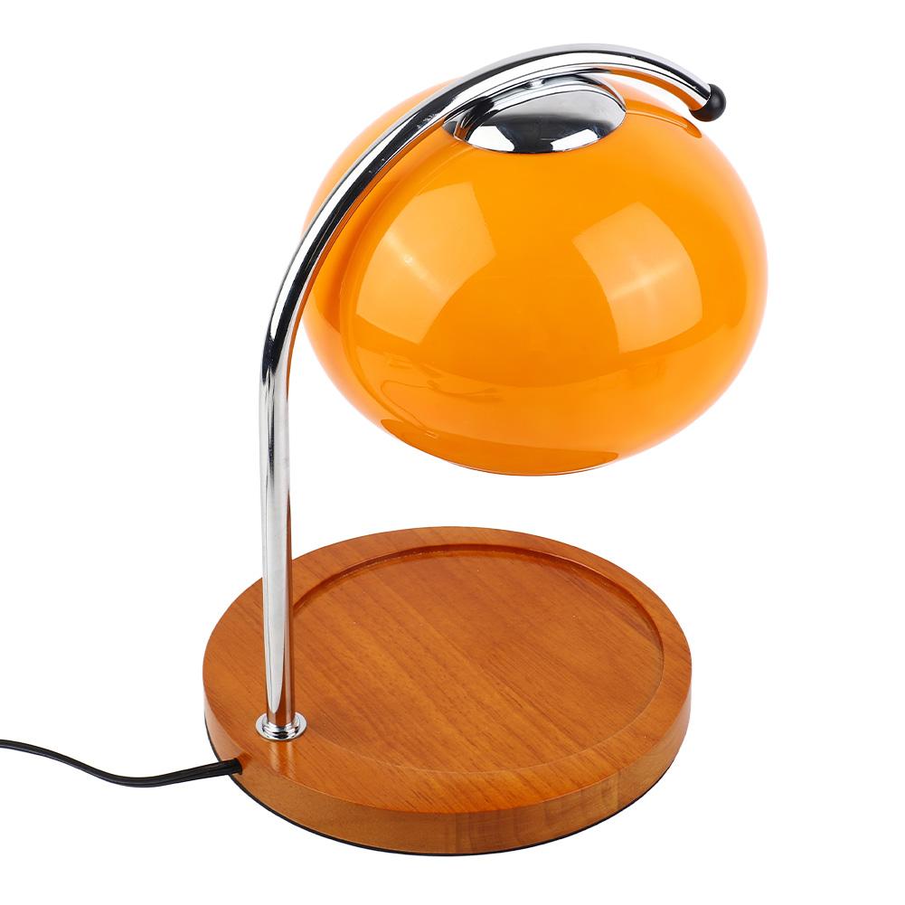 Lámpara Calentadora de Velas con Soporte de Madera y Base de Hierro, Pantalla de Cristal, Lámpara Decorativa Retro para Derretir Velas con Temporizador