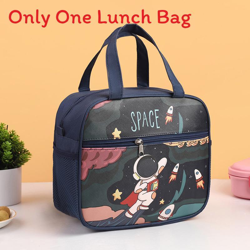 Kids Lunch Bag With Cartoon Design And Oxford Fabric For School And Travel