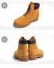 Timberland Premium Wheat Nubuck Natural US Size Men's 6-inch Boots, Yellow, Leather, Waterproof, Work, Snow, Rain, 8.5 (26.5cm) [Used]