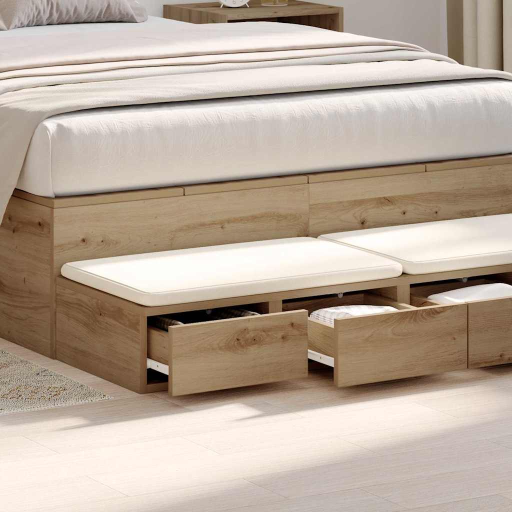 Bed Drawers Artisan Oak 120 x 36.5 x 16.5 cm Particleboard