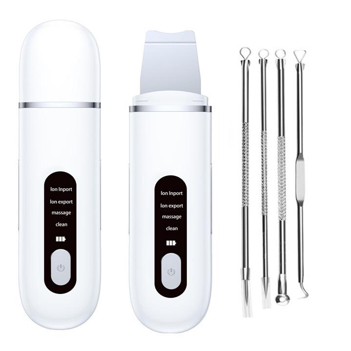 

Ultrasonic Skin Scraper: Beauty Device for Facial Cleansing & Blackhead Removal English Version