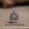 Tibetan Silver Zhajiram Gawu Box Pendant: Yellow Wealth God, DIY Handmade Jewelry Accessory