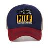 Funny MILF Unisex I Love Fishing Printing Hat Unisex Women Adjustable Fishing Snapback Hat Leisure Outdoors Mesh Breathable Hats