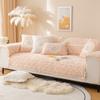 Rose Fleece Sofa Cushion Plush Winter New Thickened  Non-Slip Seat Cushion Four Seasons Universal Leather Sofa Special
