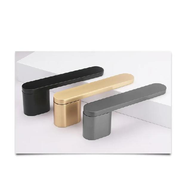 Bedroom Silent Magnetic Suction Door Lock Zinc Alloy Security Door Locks Indoor Wooden Door Handle Lockset Furniture Hardware